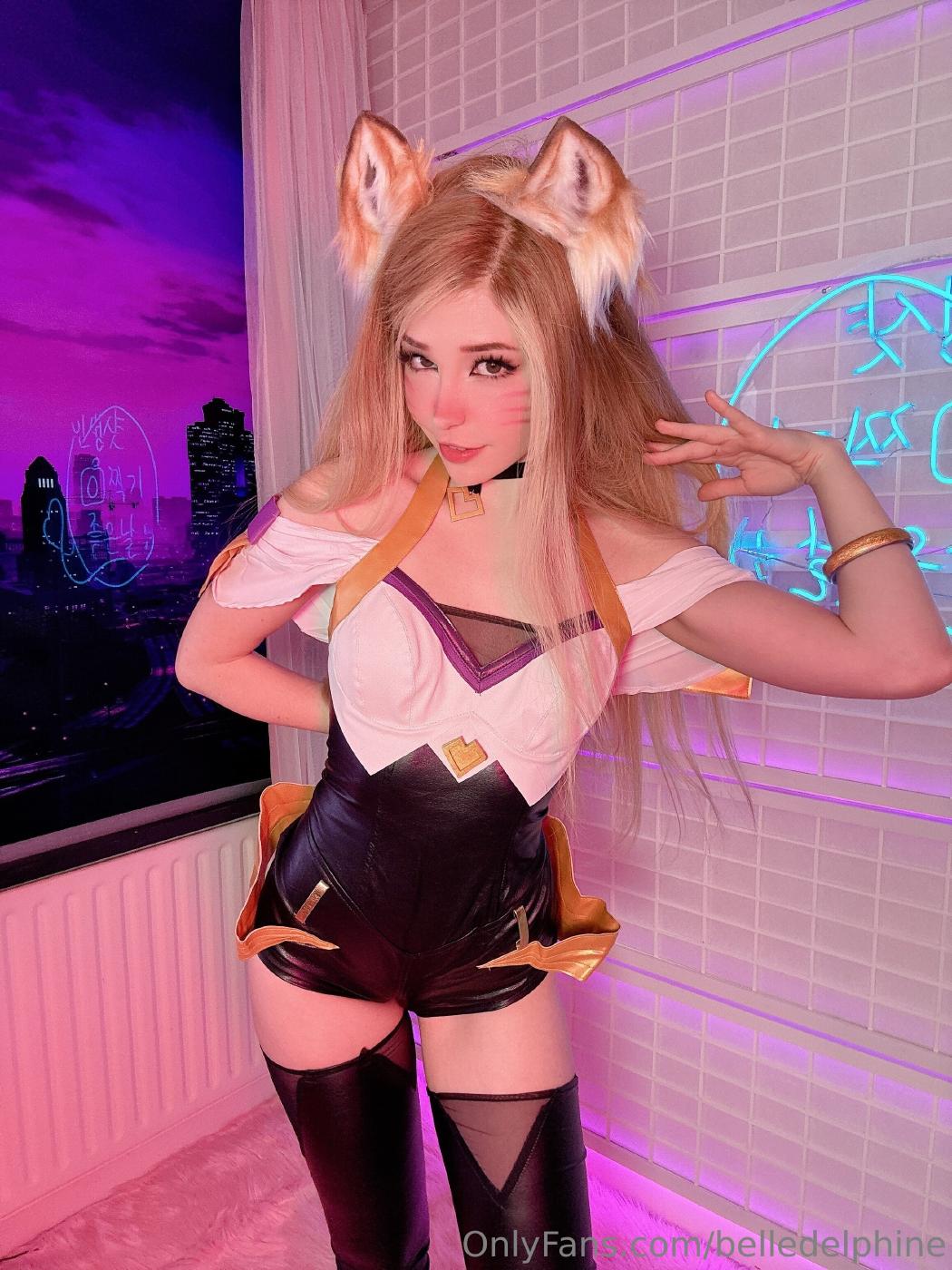 belle delphine sexy ahri cosplay onlyfans set leaked djqyzq