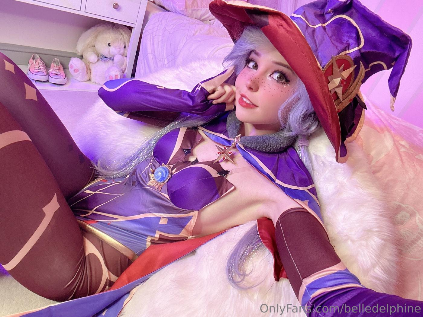 belle delphine sexy mona cosplay onlyfans set leaked