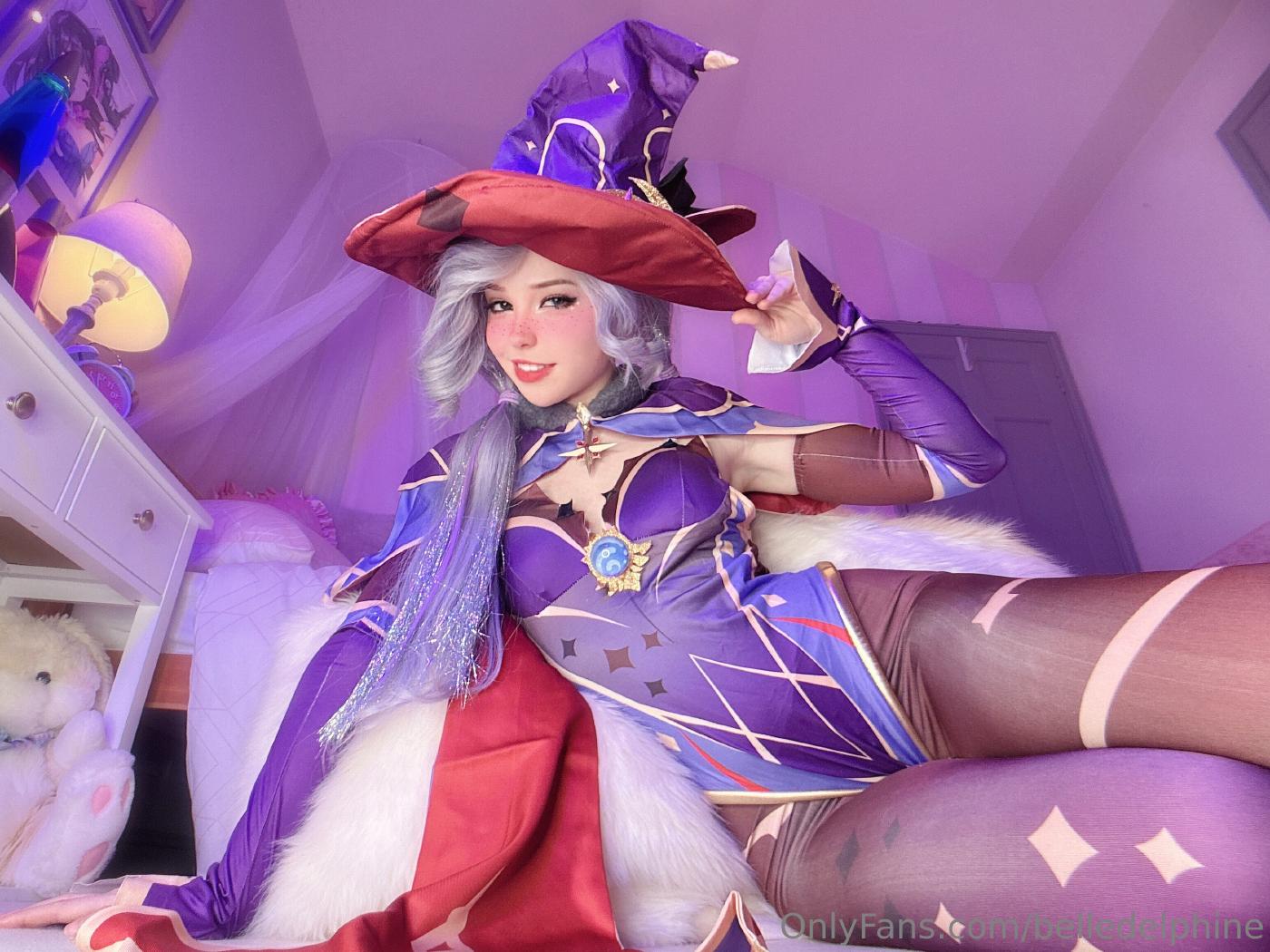 belle delphine sexy mona cosplay onlyfans set leaked