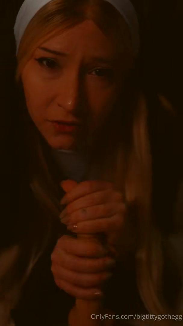 bigtittygothegg blowjob nun role play onlyfans video leaked wacjjb