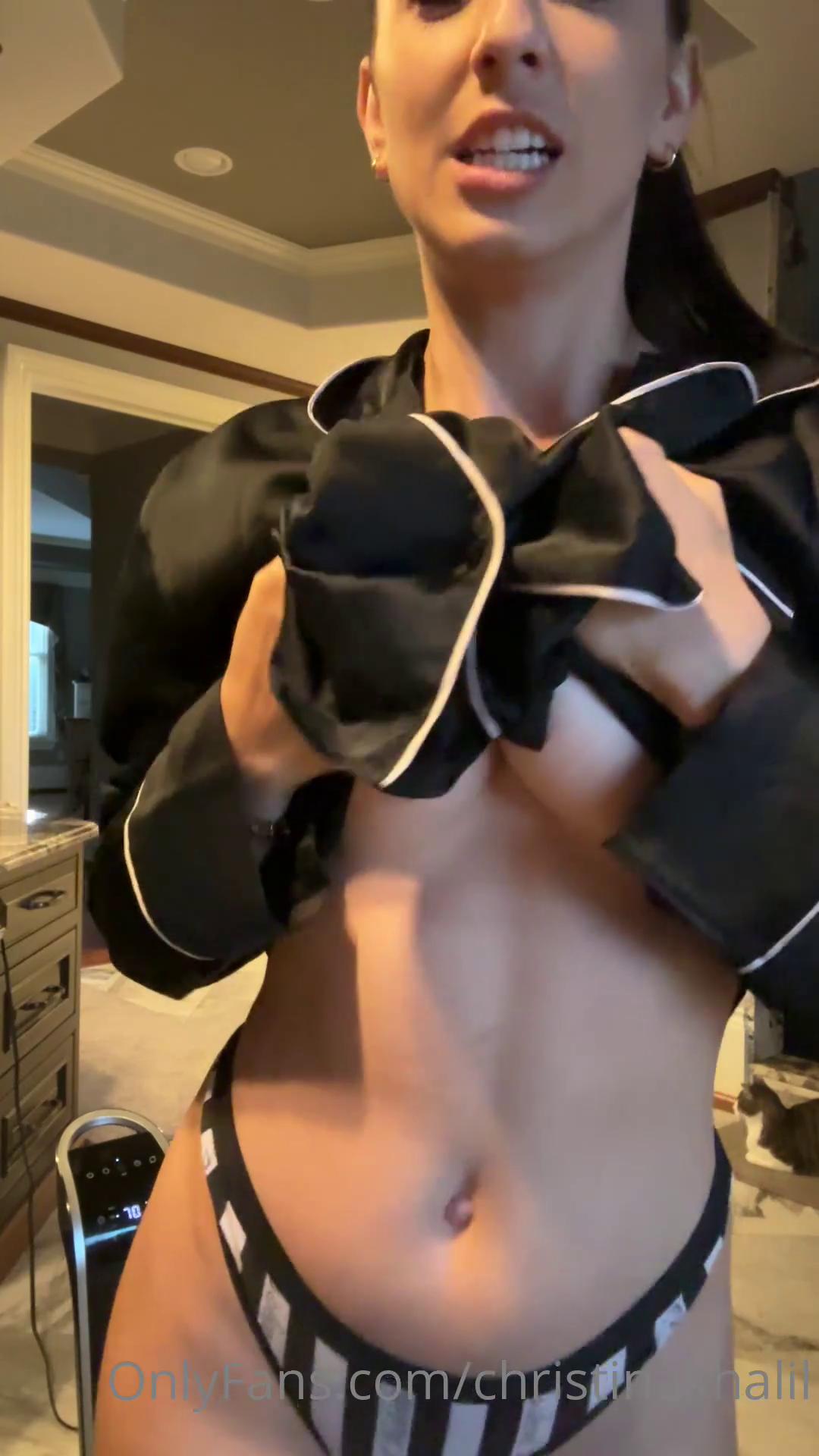 christina khalil getting ready for bed onlyfans video leaked hcmdlc