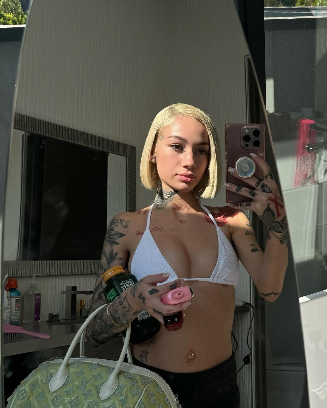 bhad bhabie sexy white bikini tease onlyfans set leaked ygfjqh 1