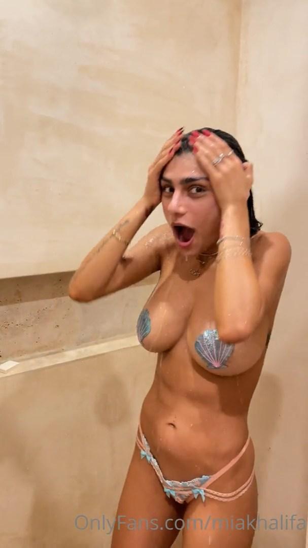 mia khalifa nude shower pasties tease onlyfans video leaked fdbfhr