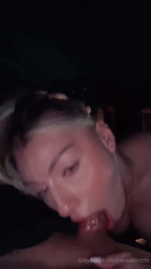 therealbrittfit deepthroat blowjob pov onlyfans video leaked
