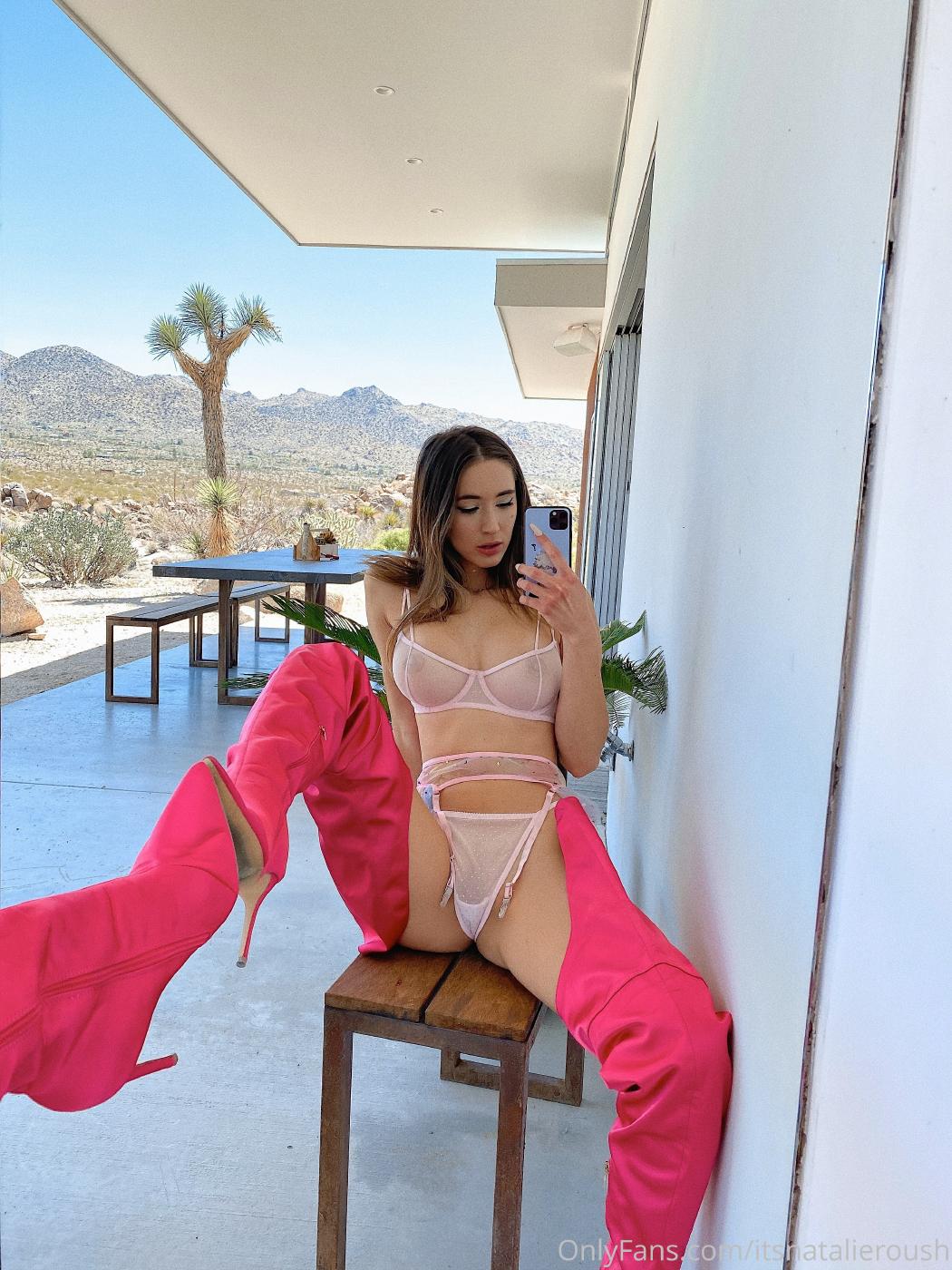 natalie roush sheer pink lingerie onlyfans set leaked bpmrkg influencersgonewild