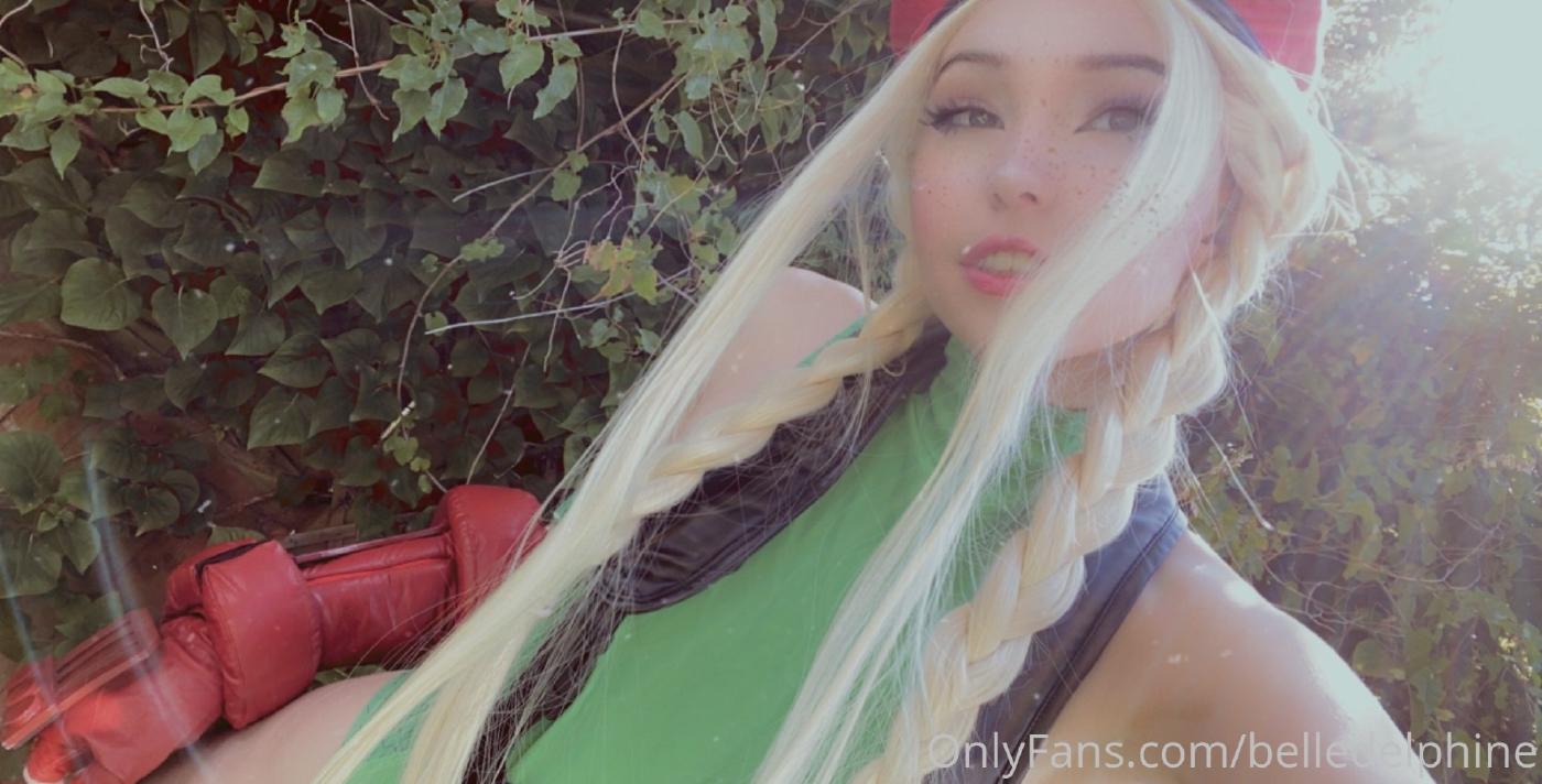 belle delphine cammy street fighter set acktup influencersgonewild