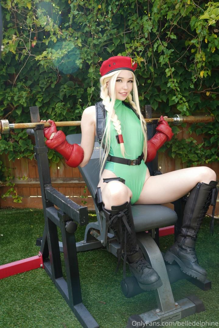belle delphine cammy street fighter set ihchee influencersgonewild