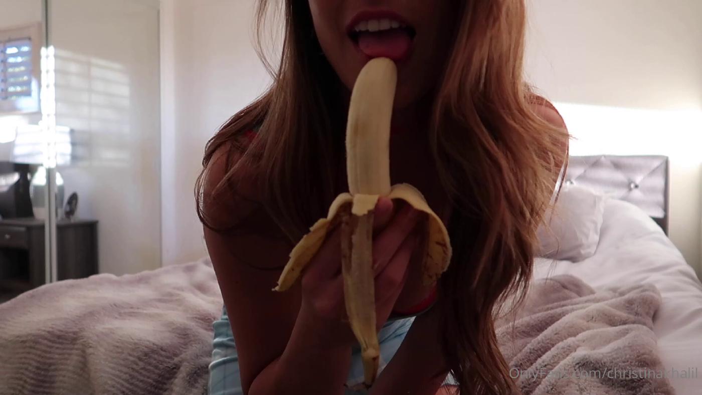 christina khalil banana blowjob onlyfans video pcnwrc influencersgonewild