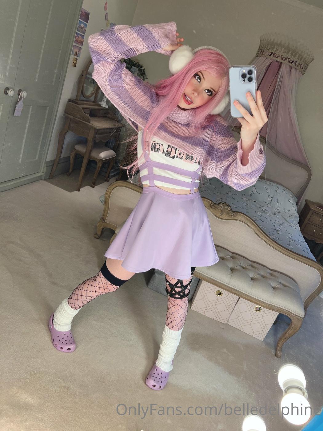 belle delphine purple crocs full onlyfans set leaked btzypl influencersgonewild