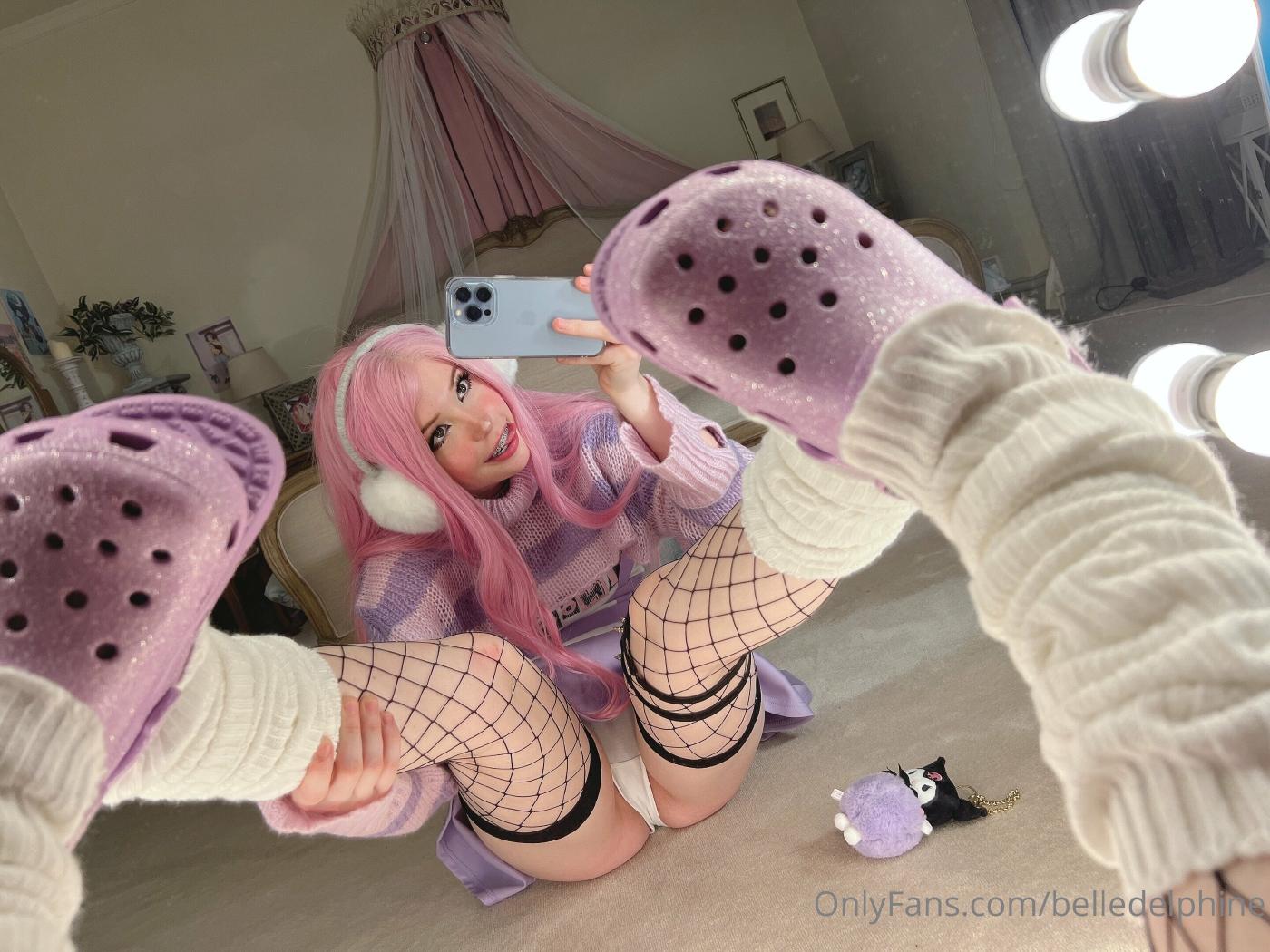belle delphine purple crocs full onlyfans set leaked bwsvzo influencersgonewild