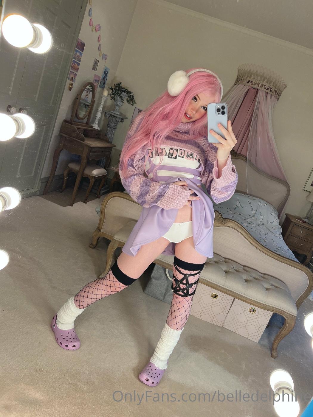 belle delphine purple crocs full onlyfans set leaked lhfftn influencersgonewild