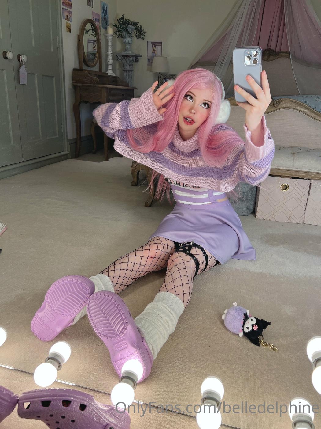 belle delphine purple crocs full onlyfans set leaked nmopxs influencersgonewild