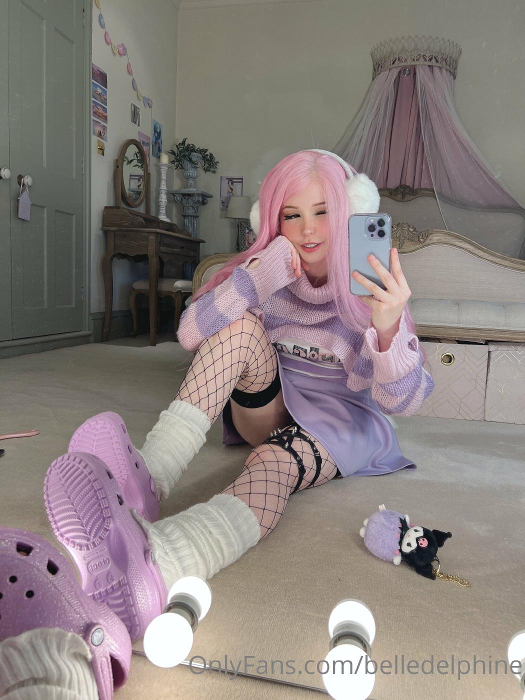 belle delphine purple crocs full onlyfans set leaked wciqry influencersgonewild