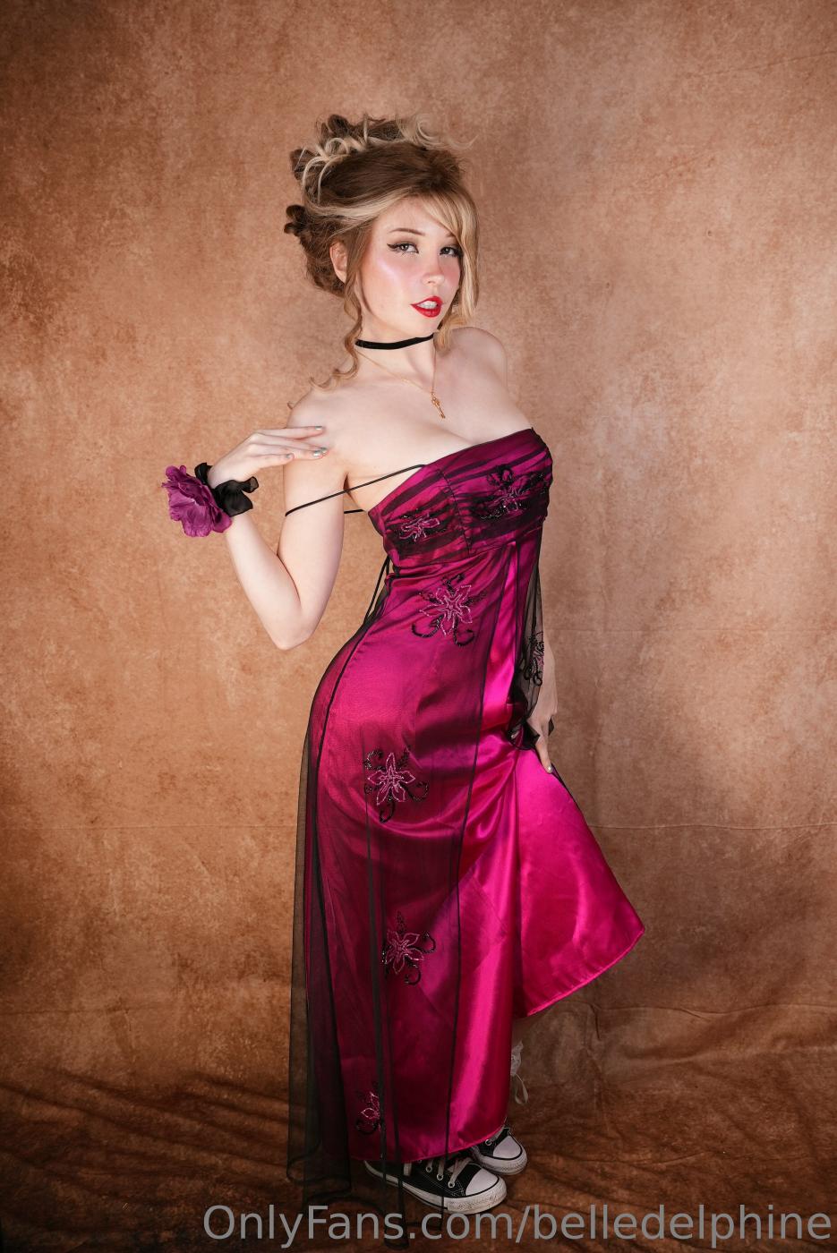 belle delphine nude prom night red dress onlyfans set leaked divtca influencers gonewild