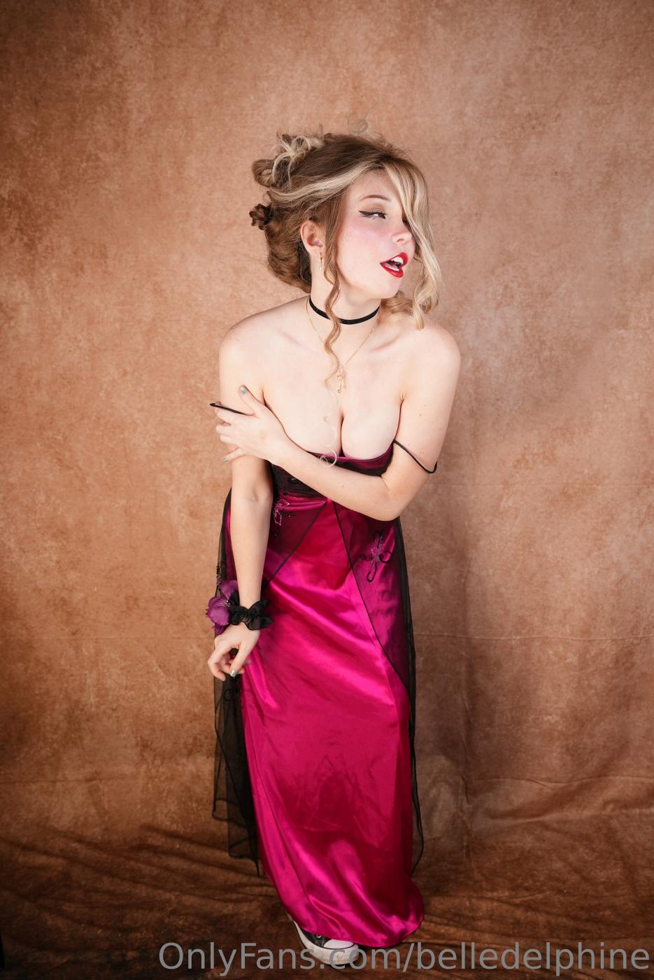 belle delphine nude prom night red dress onlyfans set leaked eiacno influencers gonewild