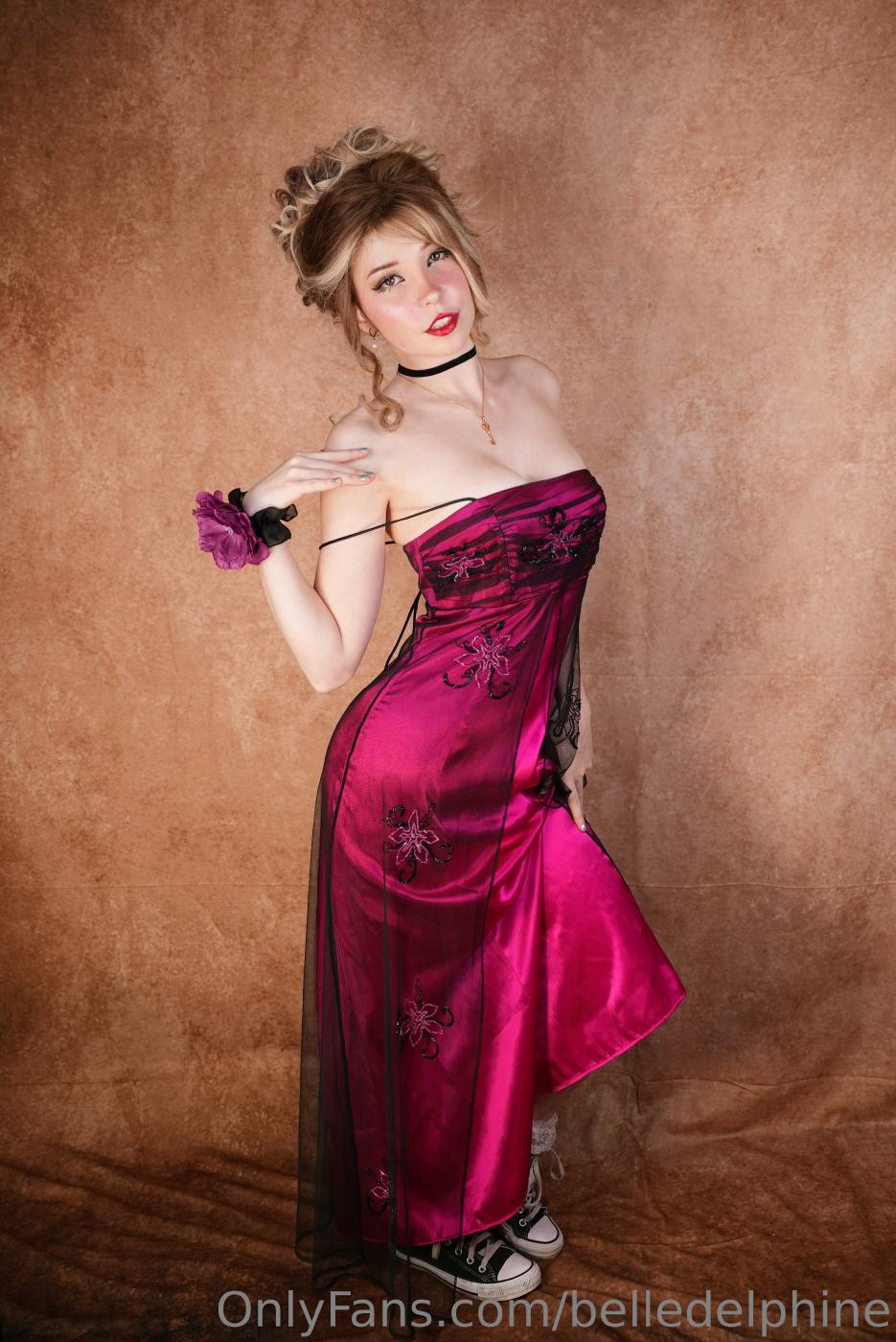 belle delphine nude prom night red dress onlyfans set leaked iuswdx influencers gonewild