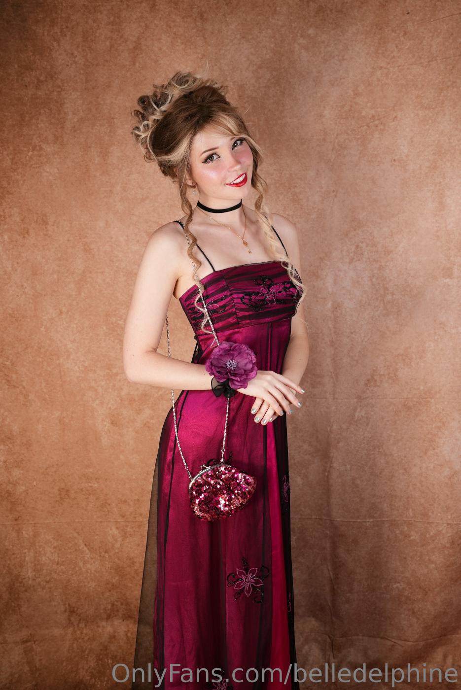 belle delphine nude prom night red dress onlyfans set leaked stnrfc influencers gonewild