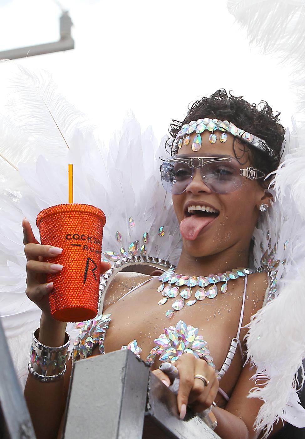 rihanna nip slip barbados festival photos leaked blmsrk influencers gonewild