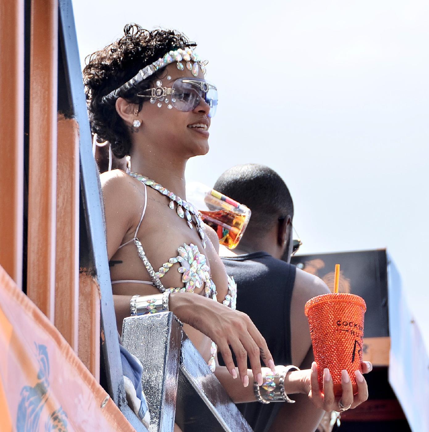 rihanna nip slip barbados festival photos leaked gyvjjf influencers gonewild