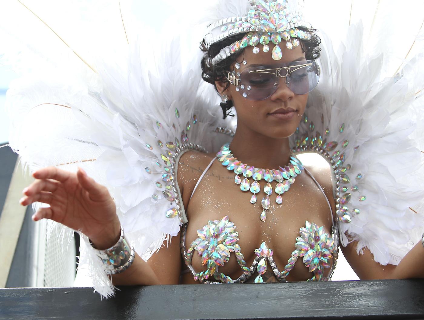 rihanna nip slip barbados festival photos leaked yielgm influencers gonewild