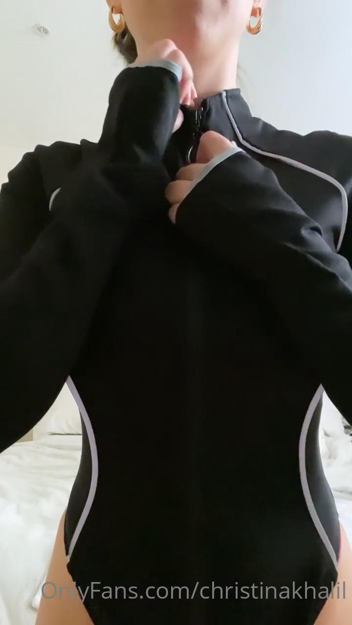 christina khalil unzipping boob reveal onlyfans video jczjou influencers gonewild
