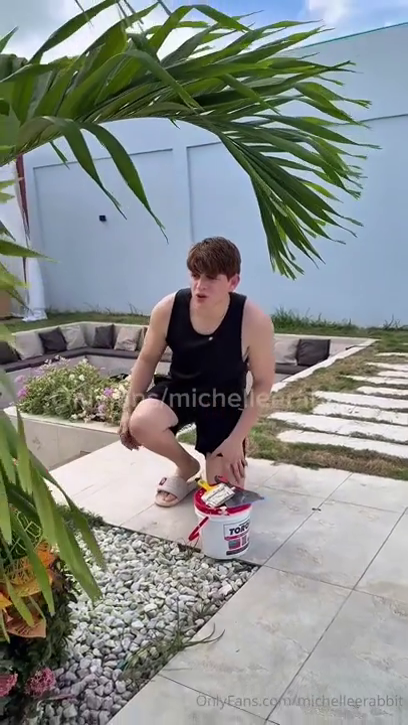 michelle rabbit caught masturbating by pool guy slammed hard 22