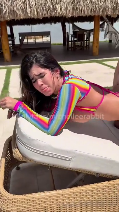 michelle rabbit caught masturbating by pool guy slammed hard 41