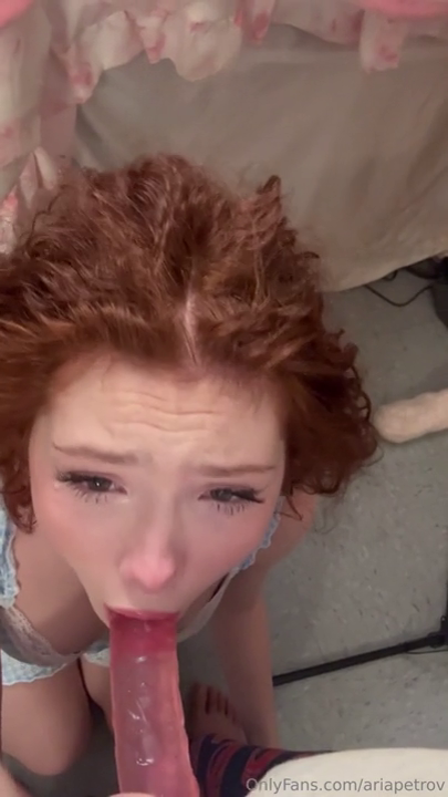 redhead livia paige gagging on a toy dildo video leaked 7