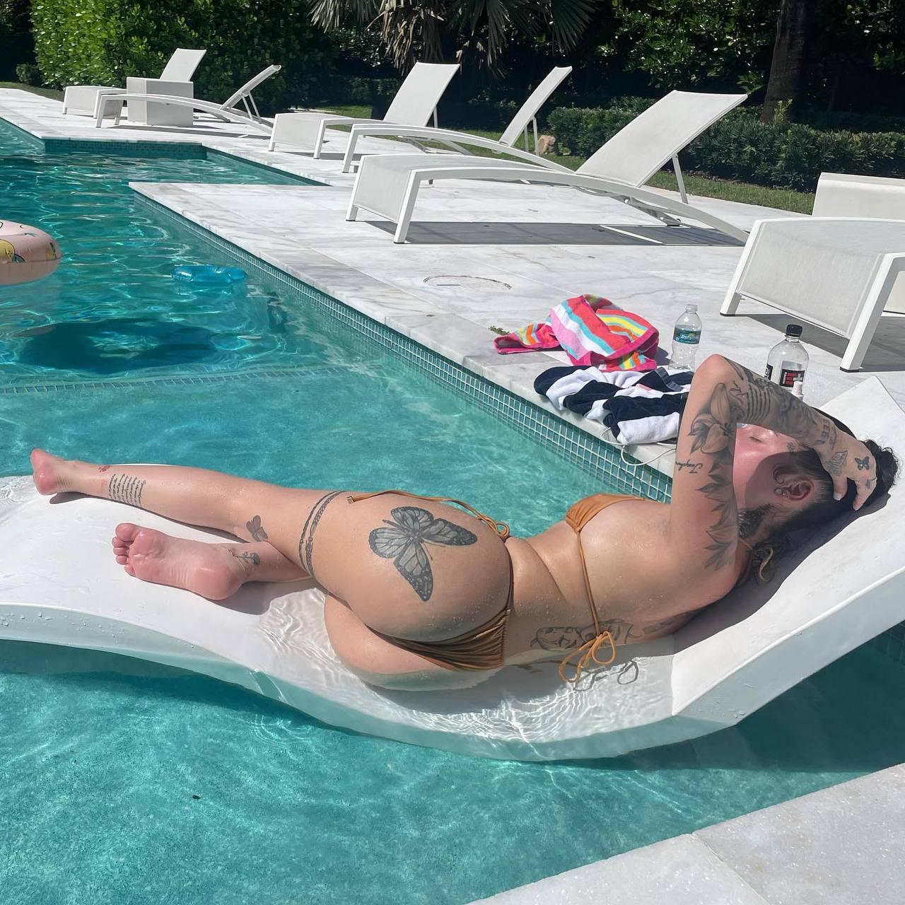 bhad bhabie sexy ass bikini pool onlyfans set leaked rbdspp influencers gonewild