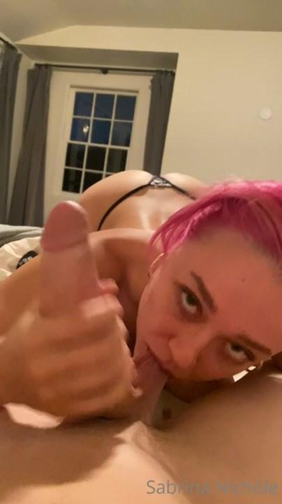 sabrina nichole topless pov blowjob onlyfans video leaked jrslcz influencers gonewild