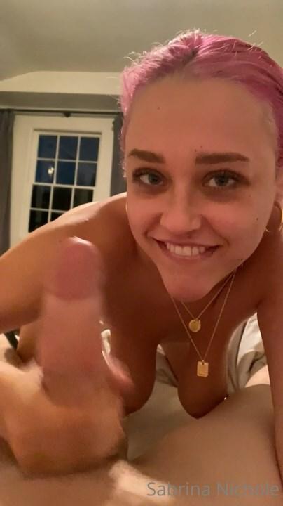 sabrina nichole topless pov blowjob onlyfans video leaked nvotlk influencers gonewild