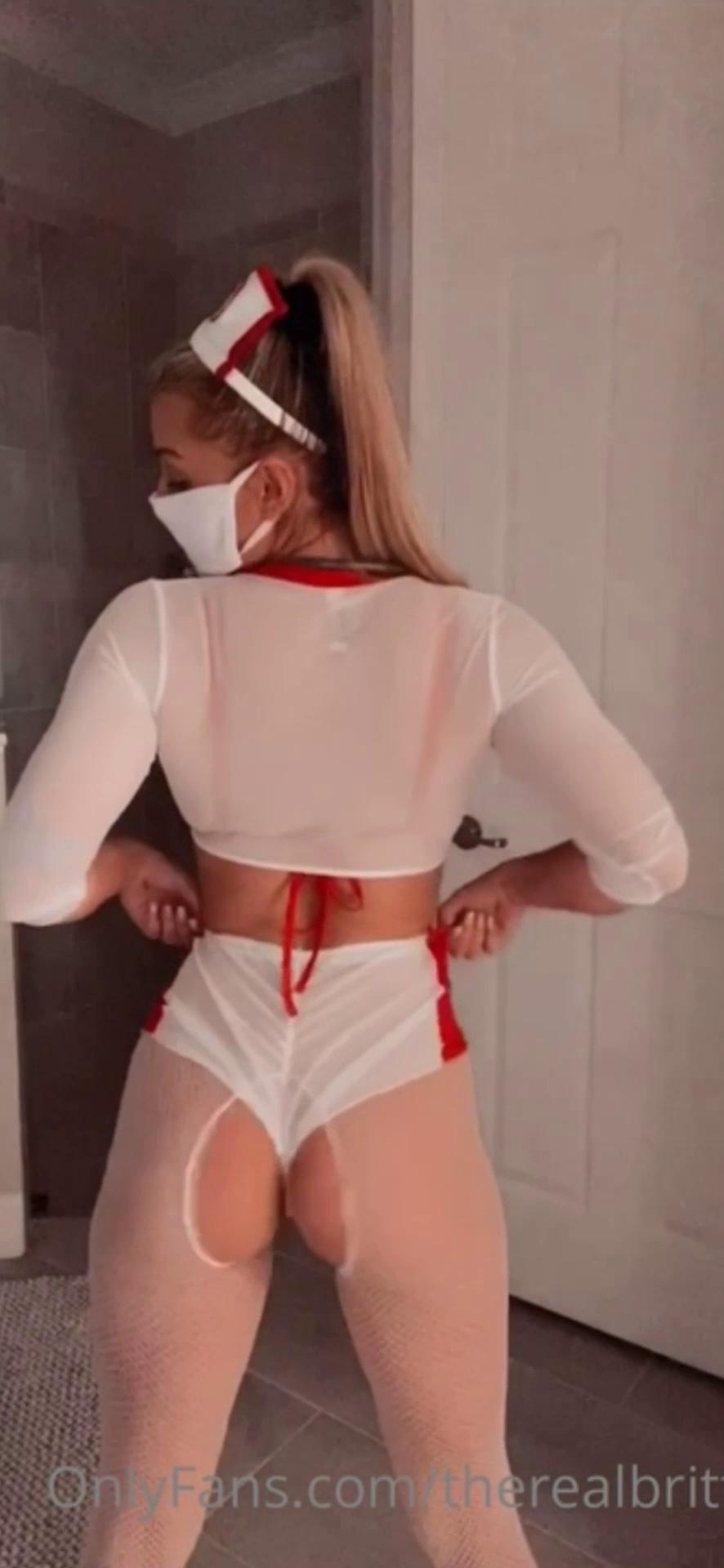 therealbrittfit naughty nurse onlyfans video wvuvrx influencers gonewild